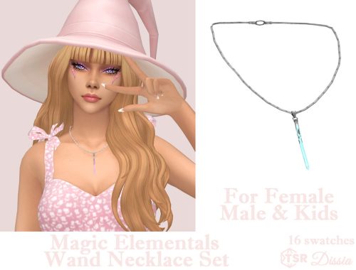 Magic Elementals Wand Necklace