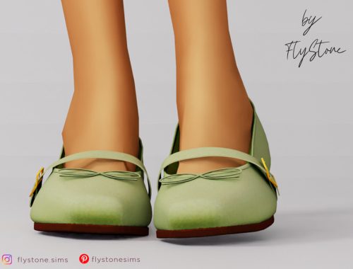 Adult Flats With A Bow Lace