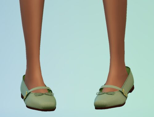 Adult Flats With A Bow Lace
