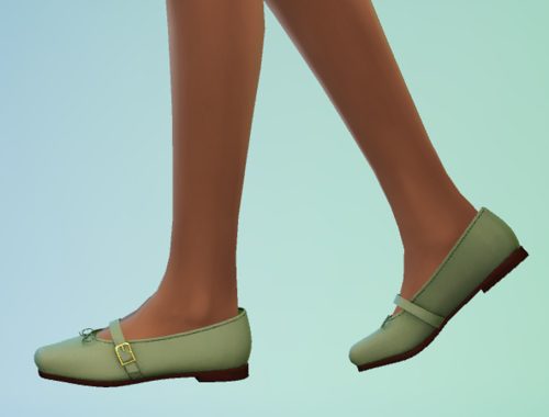 Adult Flats With A Bow Lace