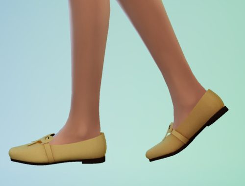 Adult Flats With Leather Lace