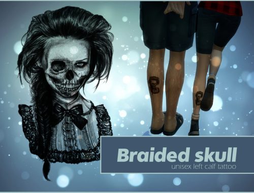 Braided Skull Tattoo