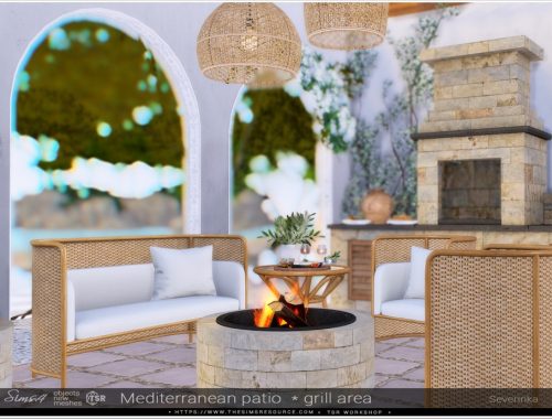 Mediterranean Patio Pt1 Grill Area
