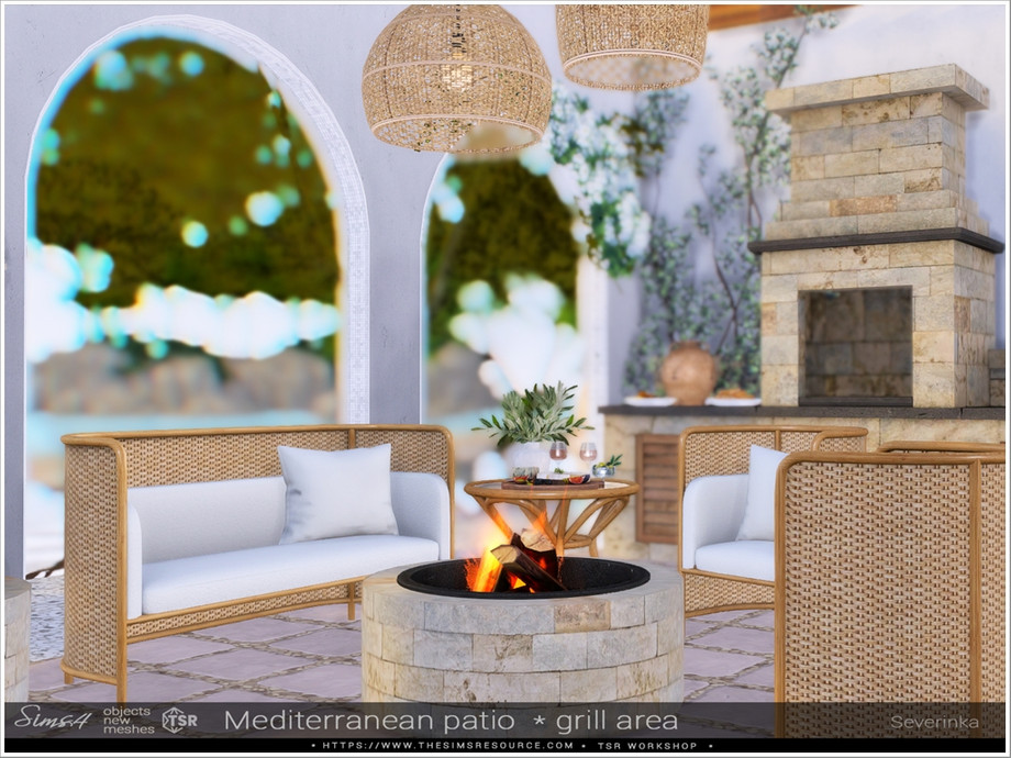 Mediterranean Patio Pt1 Grill Area - Image 2