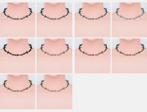 Barbed Wire Chocker For Female