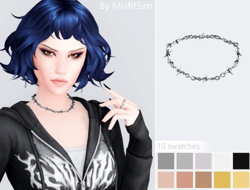 Barbed Wire Chocker For Female