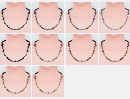 Barbed Wire Necklace For Female