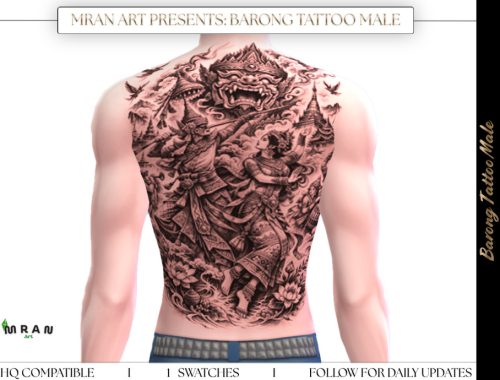 Barong Tattoo Male