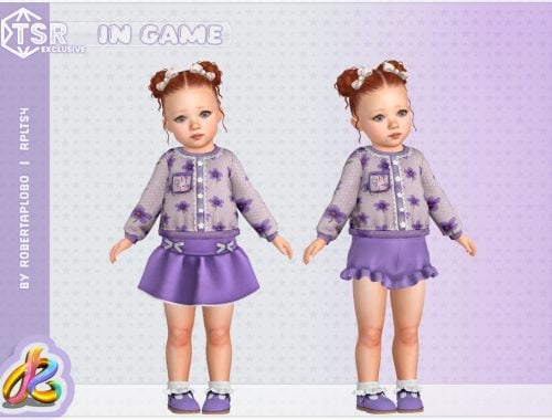 Toddler Girl Set - Charming Bunny Springtime