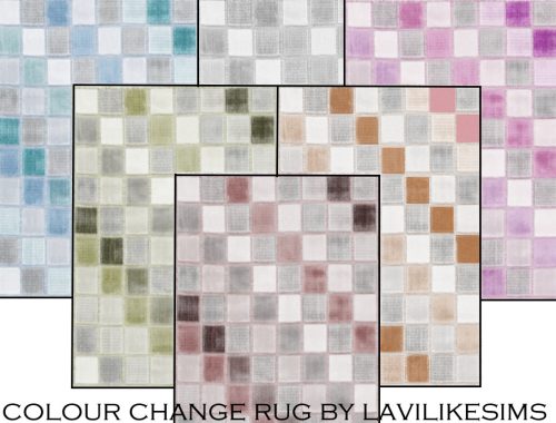 Changing Colour Rug