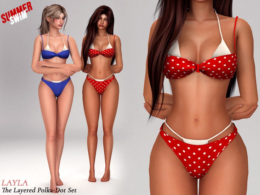 Layla - Layered Polka-dot Bikini