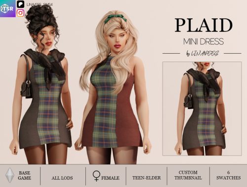 Plaid Mini Dress