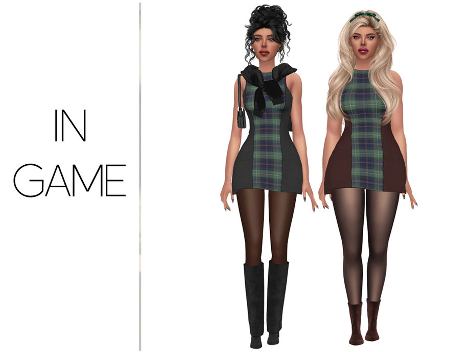 Plaid Mini Dress - Image 2