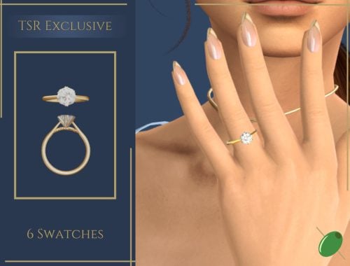 Solitaire Diamond Engagement Ring