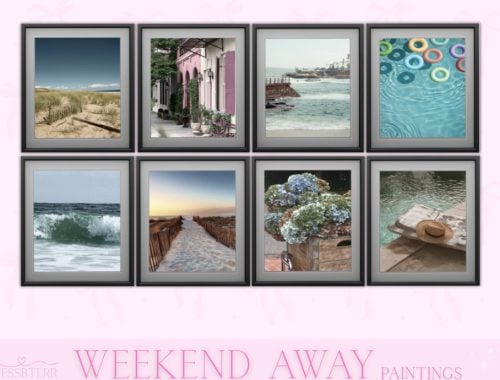 Weekend Away Leaning Paintings