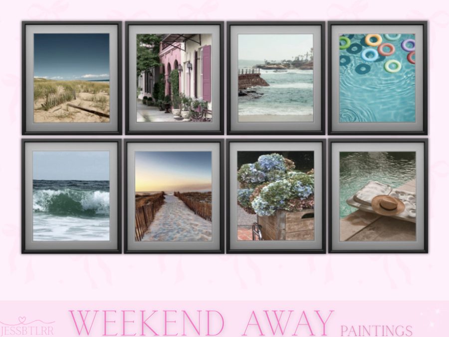 Weekend Away Leaning Paintings