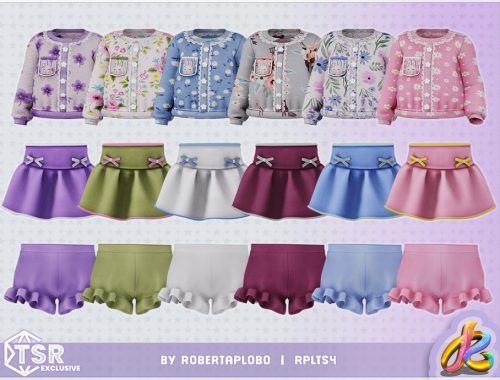Infant Girl Set - Charming Bunny Springtime