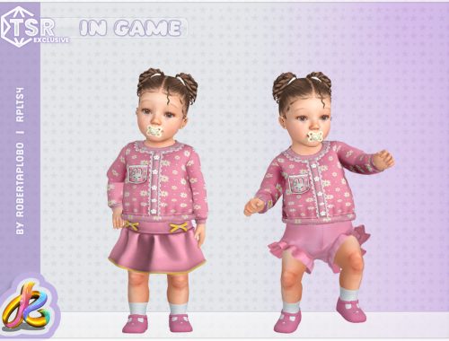 Infant Girl Set - Charming Bunny Springtime