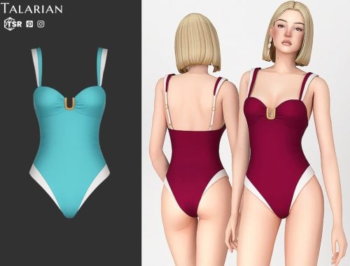 Macy Buckle Detail One Piece Swimsuit
