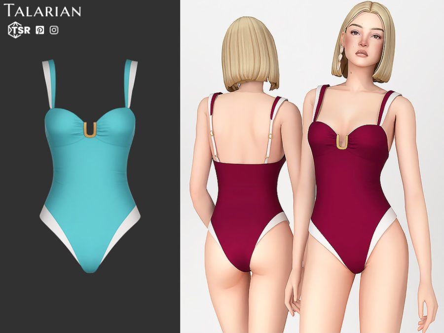 Macy Buckle Detail One Piece Swimsuit