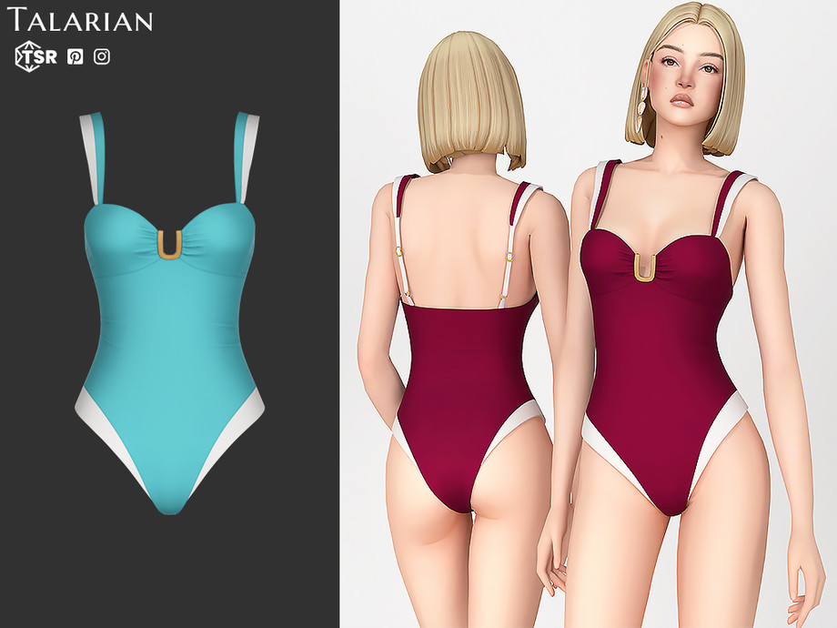 Macy Buckle Detail One Piece Swimsuit