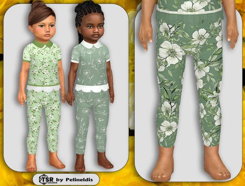 Toddler Girls Sage Green Summer Set