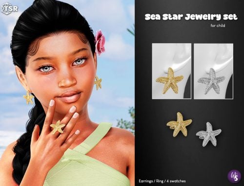 Sea Star Jewelry Set For Child