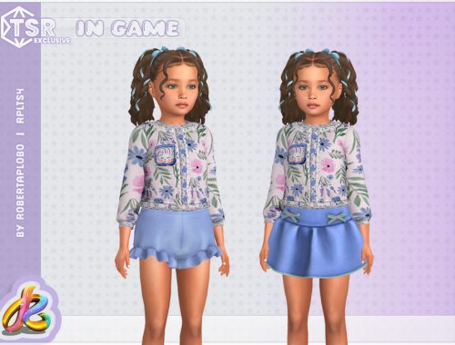 Child Girl Set - Charming Bunny Springtime
