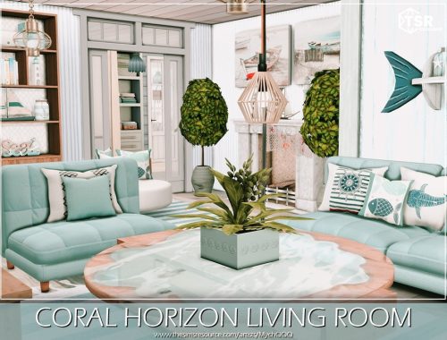 Coral Horizon Living Room