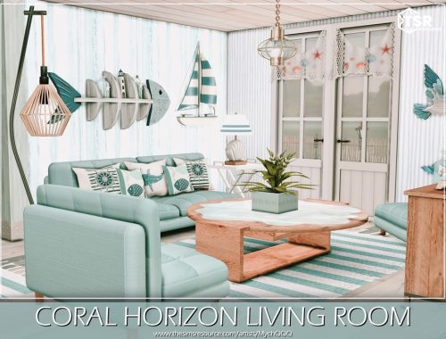 Coral Horizon Living Room
