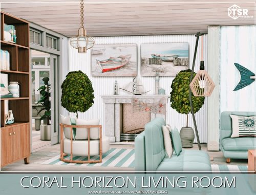 Coral Horizon Living Room