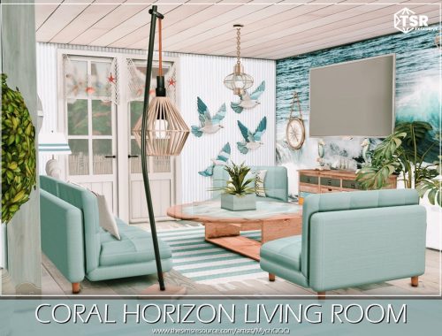 Coral Horizon Living Room