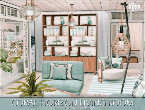 Coral Horizon Living Room