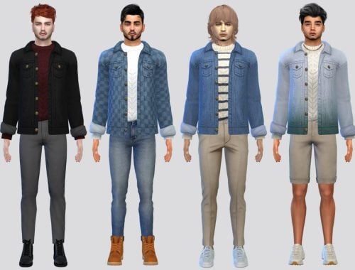 Mock Denim Jacket