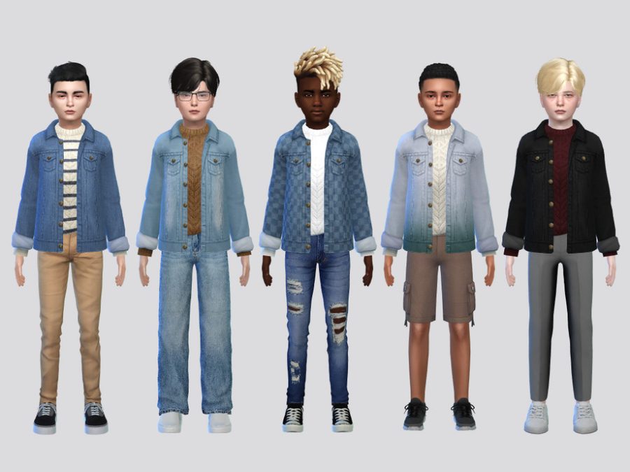 Mock Denim Jacket Boys