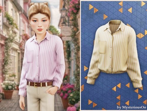 Child - Striped Pocket Shirt
