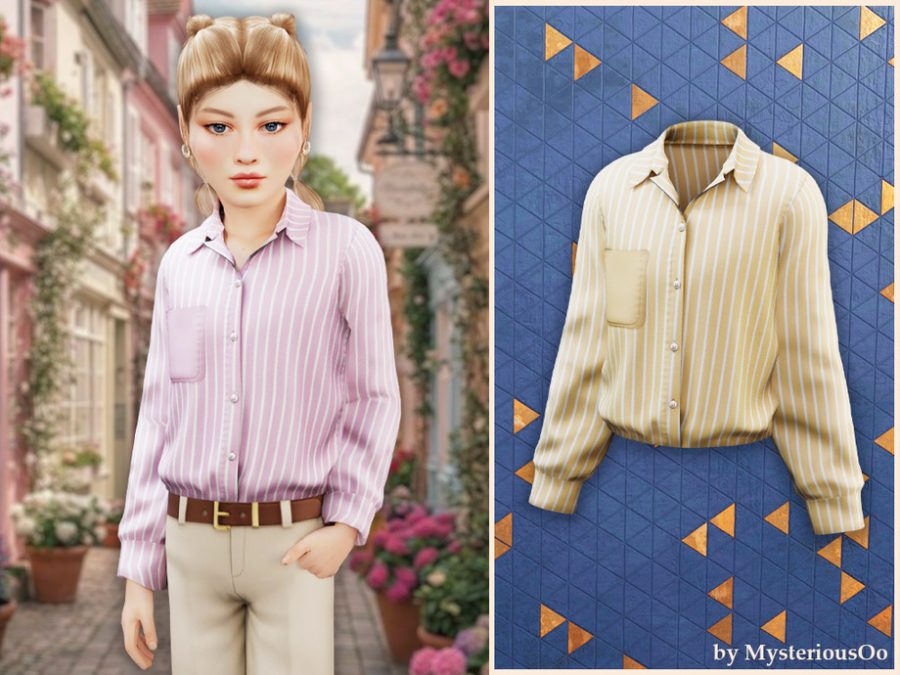 Child - Striped Pocket Shirt