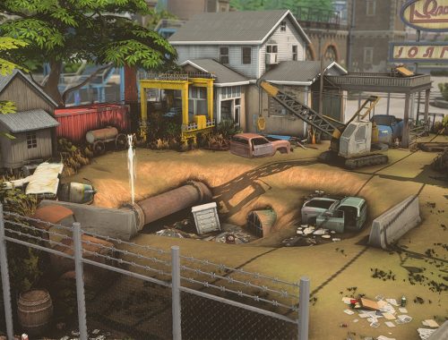 Old Gas Station And Junk Yard - No Cc