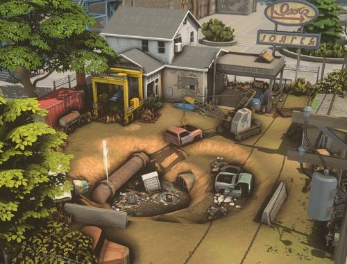 Old Gas Station And Junk Yard - No Cc
