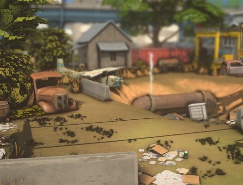 Old Gas Station And Junk Yard - No Cc