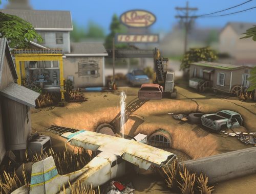 Old Gas Station And Junk Yard - No Cc