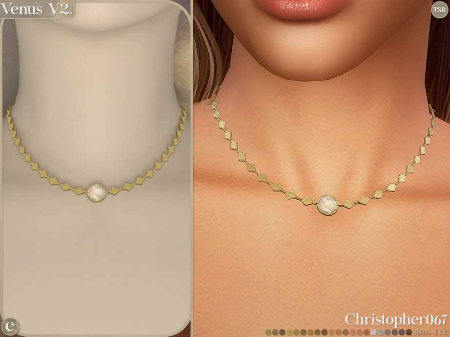 Venus Necklace Set - Mother-of-pearl Pendant Lariat Layered Necklaces - Image 4