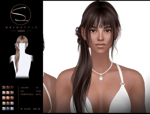 S-club Side-bun Ponytail Hairstyle