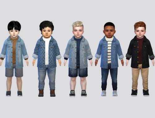 Mock Denim Jacket Toddler
