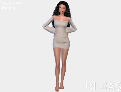 Skyler Off Shoulder Flared Sleeve Mini Dress