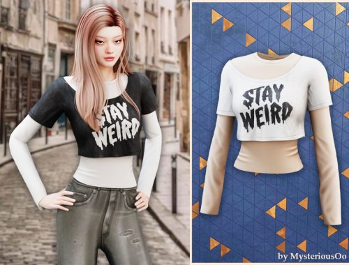 Stay Weird Crop Top