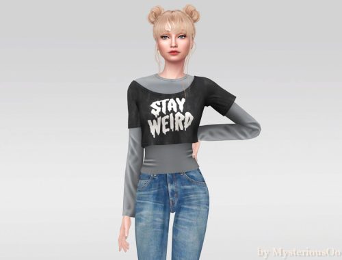 Stay Weird Crop Top