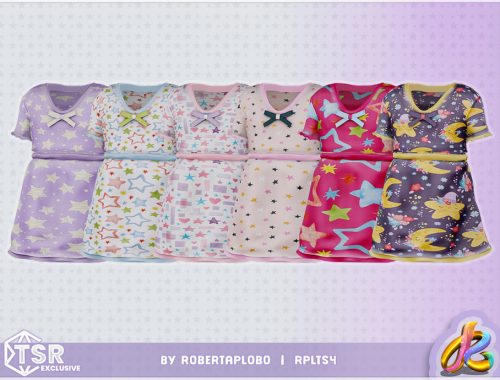 Girls Set - Star Pattern Dresses For Kids Of All Ages