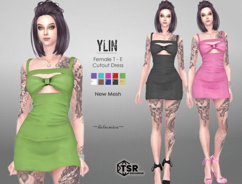 Ylin - Cut Out Mini Dress