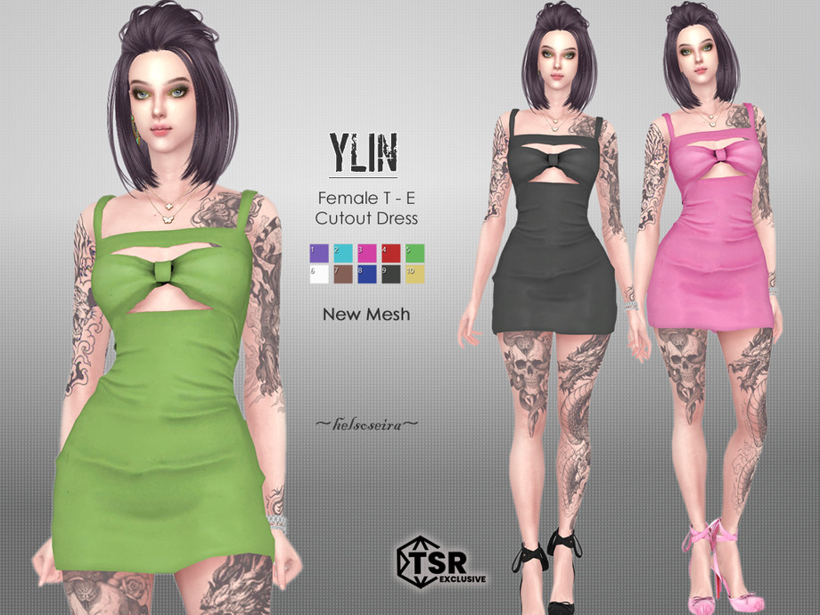 Ylin - Cut Out Mini Dress